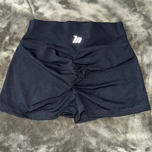 Muscle Nation Black Scrunch Shorts